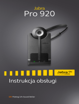 Jabra Pro 920 Duo Instrukcja obsługi