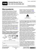 Toro 55cm Recycler Lawn Mower Instrukcja obsługi
