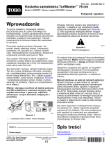 Toro 76cm TurfMaster Walk-Behind Lawn Mower Instrukcja obsługi