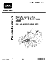 Toro TimeCutter HD X5450 Riding Mower Instrukcja obsługi