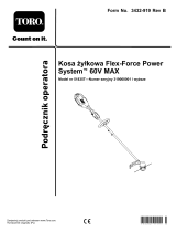 Toro Flex-Force Power System 60V MAX String Trimmer Instrukcja obsługi