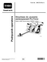 Toro Pro Force Debris Blower Instrukcja obsługi