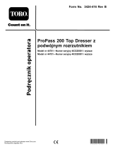 Toro ProPass 200 Top Dresser Instrukcja obsługi