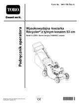 Toro 53cm Heavy-Duty Recycler/Rear Bagger Lawn Mower Instrukcja obsługi