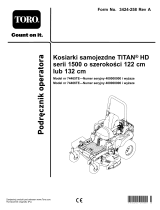 Toro 132cm TITAN HD 1500 Series Riding Mower Instrukcja obsługi