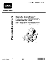 Toro GrandStand Mower, With 102cm TURBO FORCE Cutting Unit Instrukcja obsługi