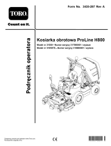 Toro ProLine H800 Rotary Mower Instrukcja obsługi