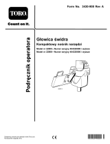 Toro High Torque Auger Power Head Instrukcja obsługi