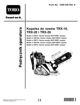 Toro TRX-26 Trencher Instrukcja obsługi