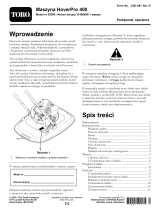 Toro HoverPro 400 Machine Instrukcja obsługi