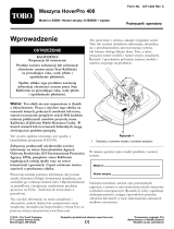 Toro HoverPro 400 Machine Instrukcja obsługi