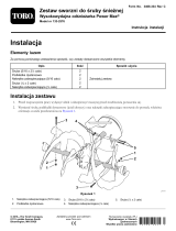 Toro Auger Bolt Pin Kit, Power Max Heavy Duty Snowthrower Instrukcja instalacji