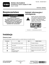 Toro Battery Kit, TX 1000 Compact Tool Carrier Instrukcja instalacji
