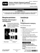 Toro Wear Block Kit, TX 1000 Wide Track Compact Tool Carrier Instrukcja instalacji