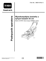 Toro 53cm Heavy-Duty Rear Bagger Lawn Mower Instrukcja obsługi