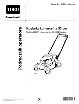 Toro Commercial 53cm Lawn Mower Instrukcja obsługi