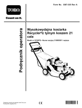 Toro 53cm Heavy-Duty Recycler/Rear Bagging Lawn Mower Instrukcja obsługi