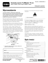 Toro 76cm TurfMaster Walk-Behind Lawn Mower Instrukcja obsługi