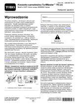 Toro 76cm TurfMaster Walk-Behind Lawn Mower Instrukcja obsługi