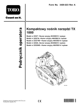 Toro TX 1000 Compact Tool Carrier Instrukcja obsługi