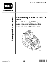 Toro TX 1000 Compact Tool Carrier Instrukcja obsługi