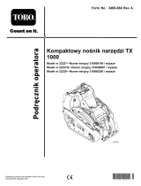 Toro TX 1000 Compact Tool Carrier Instrukcja obsługi