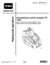 Toro TX 1000 Compact Tool Carrier Instrukcja obsługi