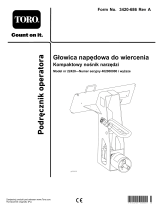 Toro Bore Drive Head Attachment, Compact Tool Carrier Instrukcja obsługi