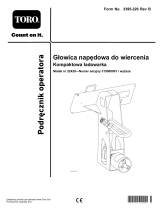 Toro Bore Drive Head Attachment, Compact Tool Carrier Instrukcja obsługi