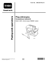 Toro Vibratory Plow, Compact Tool Carrier Instrukcja obsługi