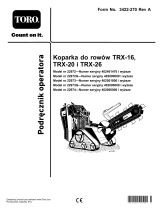 Toro TRX-16 Trencher Instrukcja obsługi