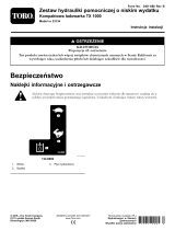 Toro Low Flow Auxiliary Kit, TX 1000 Compact Utility Loader Instrukcja instalacji