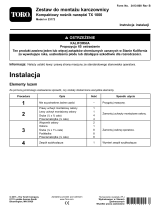 Toro Stump Grinder Fit-Up Kit, TX 1000 Compact Tool Carrier Instrukcja instalacji