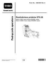 Toro STX-26 Stump Grinder Instrukcja obsługi