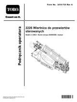 Toro 2226 Directional Drill Instrukcja obsługi