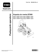 Toro RT600 Traction Unit Instrukcja obsługi