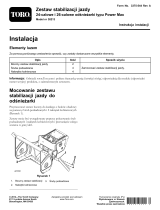 Toro Drift Breaker Kit, 24-inch and 26-inch Power Max Snowthrowers Instrukcja instalacji