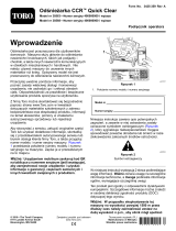 Toro CCR 6053 ES Quick Clear Snowthrower Instrukcja obsługi