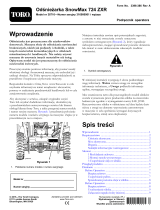 Toro SnowMax 724 ZXR Snowthrower Instrukcja obsługi