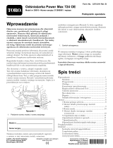 Toro Power Max 724 OE Snowthrower Instrukcja obsługi