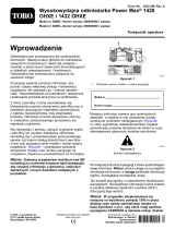 Toro Power Max Heavy Duty 1428 OHXE Snowthrower Instrukcja obsługi