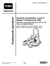 Toro Z Master Professional 7000 Series Riding Mower, With 132cm TURBO FORCE Side Discharge Mower Instrukcja obsługi