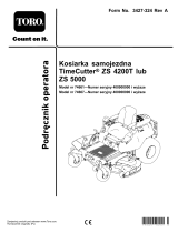 Toro TimeCutter ZS 4200T Riding Mower Instrukcja obsługi