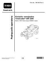 Toro TimeCutter SW 3200 Riding Mower Instrukcja obsługi