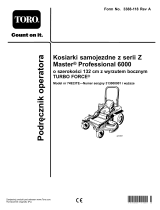 Toro Z Master Professional 6000 Series Riding Mower, Instrukcja obsługi