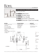Rohl A1409LMAPC-2 Instrukcja instalacji