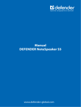 Defender NoteSpeaker S5 (65549) Instrukcja obsługi