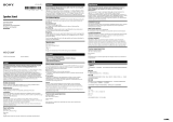 Sony WS-IZ1000F Instrukcja obsługi