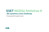 ESET NOD32 Antivirus for Linux Desktop Skrócona instrukcja obsługi