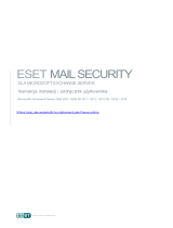ESET Mail Security for Exchange Server Instrukcja obsługi
